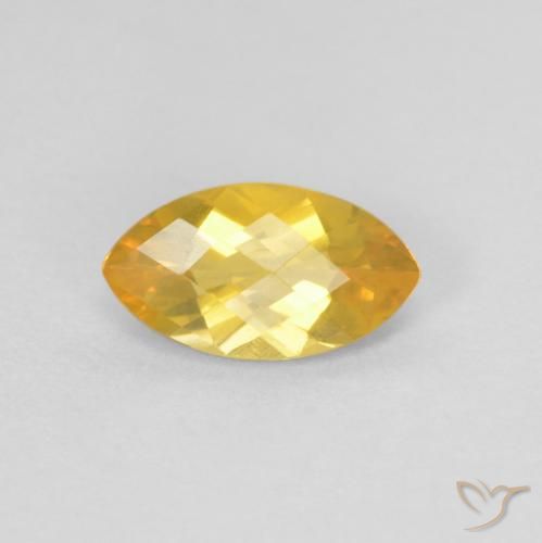 0.88ct 자연스러운 골든 황수정, 보석, VS