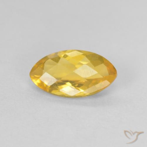 0.84ct 자연스러운 골든 황수정, 보석, VS