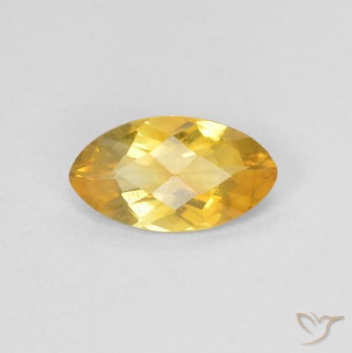 0.79ct 자연스러운 골든 황수정, 보석, VS