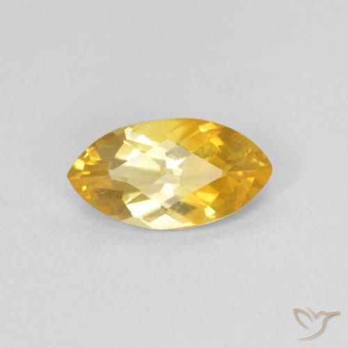 0.71ct 자연스러운 골든 황수정, 보석, VS