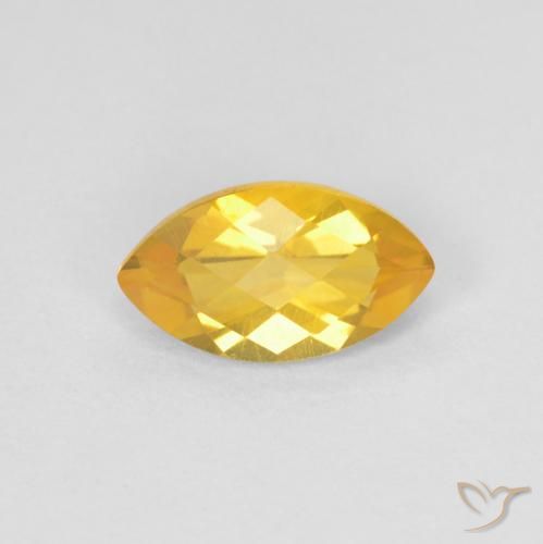 0.91ct 자연스러운 브라이트 골드 황수정, 보석, VS
