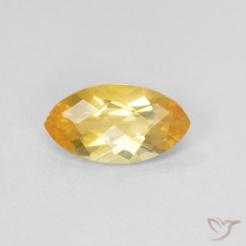 0.87ct 자연스러운 골든 황수정, 보석, VS