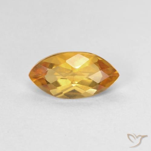 0.95ct 자연스러운 오렌지-골드 황수정, 보석, VVS-VS