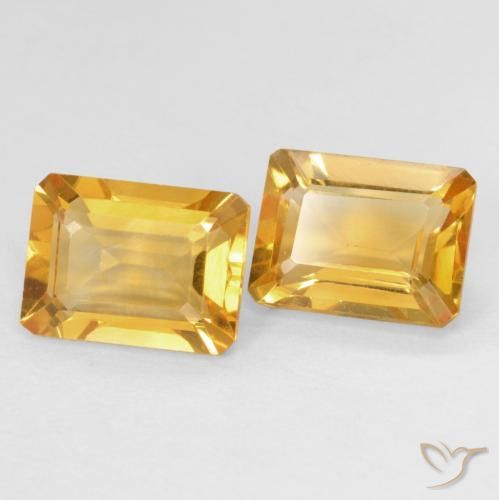 2.91캐럿 천연 Medium Light Orange-Gold 황수정 보석, 옥타곤 / 에메랄드 컷, VVS