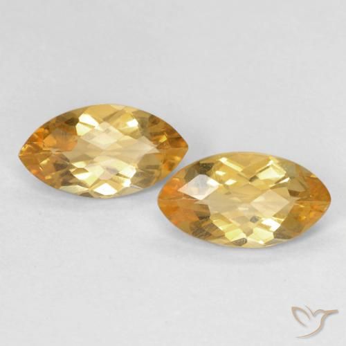 1.65ctw 자연스러운 Medium Light-Golden 황수정, 보석, VS