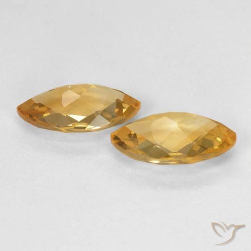 1.65캐럿 천연 Medium Light-Golden 황수정 보석, 보석, VS