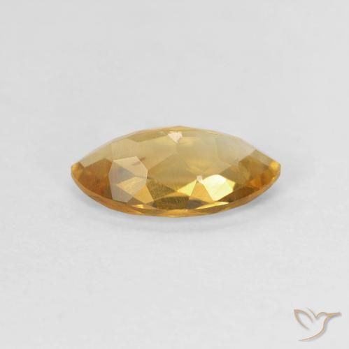 0.87캐럿 천연 Medium Light-Golden 황수정, 보석, VVS-VS