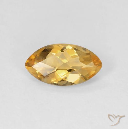 0.82ct 자연스러운 골든 오렌지 황수정, 보석, VVS-VS