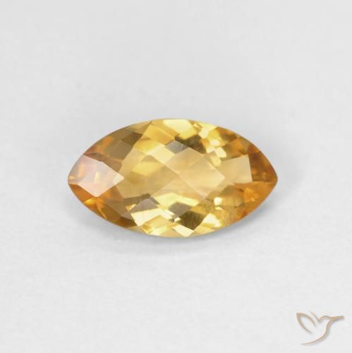 0.78ct 자연스러운 Medium Light-Golden 황수정, 보석, VVS-VS