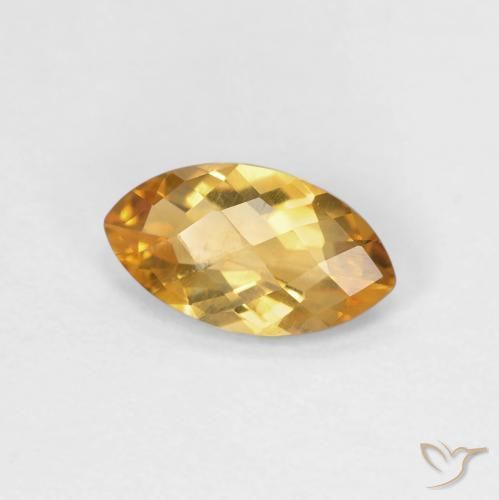 0.78캐럿 천연 Medium Light-Golden 황수정, 보석, VVS-VS