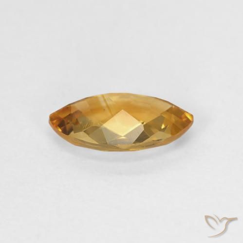 0.78캐럿 천연 Medium Light-Golden 황수정, 보석, VVS-VS