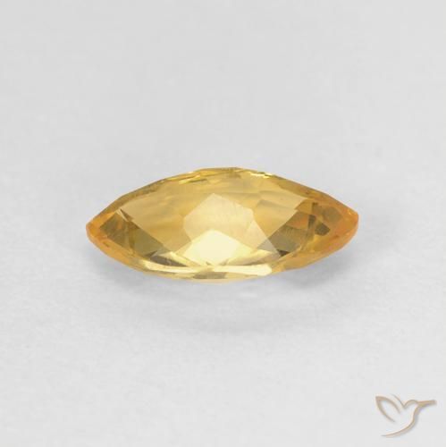 0.90캐럿 천연 Medium Light-Golden 황수정, 보석, VVS-VS