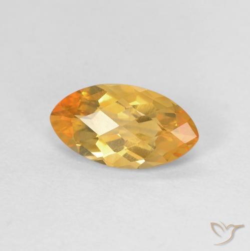0.89캐럿 천연 Medium Light-Golden 황수정, 보석, VVS-VS