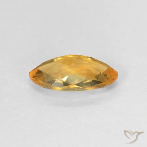 0.89캐럿 천연 Medium Light-Golden 황수정, 보석, VVS-VS