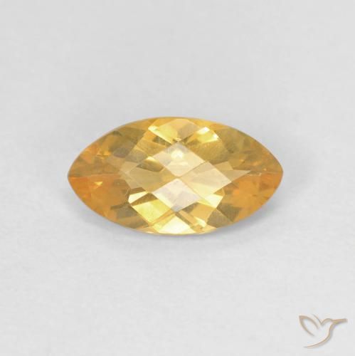 0.85ct 자연스러운 미디엄 오렌지 황수정, 보석, VVS-VS