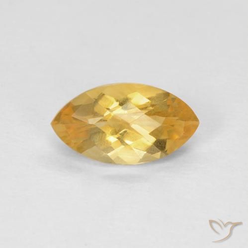 0.97ct 자연스러운 오렌지-골드 황수정, 보석, VS