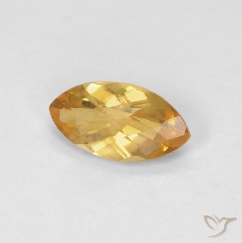 0.81캐럿 천연 Medium Light Orange-Gold 황수정, 보석, VS