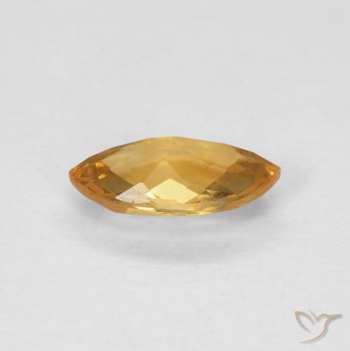 0.81캐럿 천연 Medium Light Orange-Gold 황수정, 보석, VS