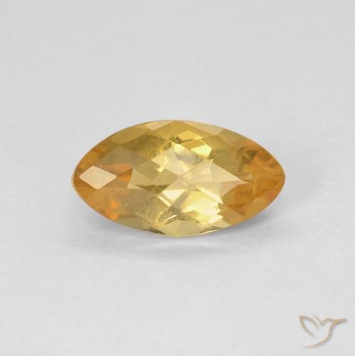 0.92ct 자연스러운 오렌지-골드 황수정, 보석, VS