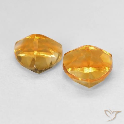 1.68캐럿 천연 Medium Light Orange-Gold 황수정 보석, 일조, VVS-VS