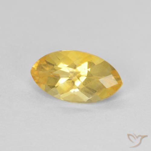 1.00ct 자연스러운 골든 오렌지 황수정, 보석, VS