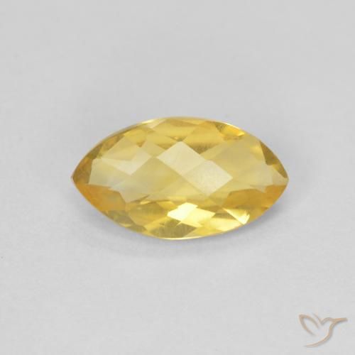 0.81ct 자연스러운 골든 오렌지 황수정, 보석, VS