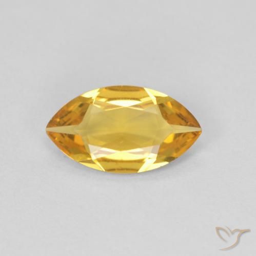 0.65ct 자연스러운 골든 황수정, 보석, VVS-VS