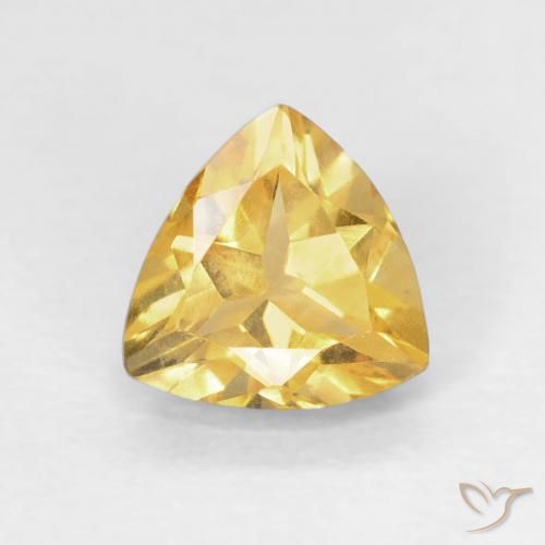 0.94ct 자연스러운 미디엄 골드 황수정, 일조, VVS