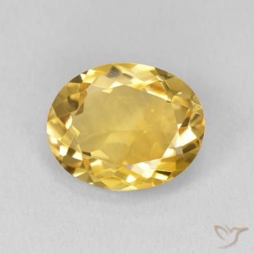 3.23ct 자연스러운 골든 황수정, 타원형, VS