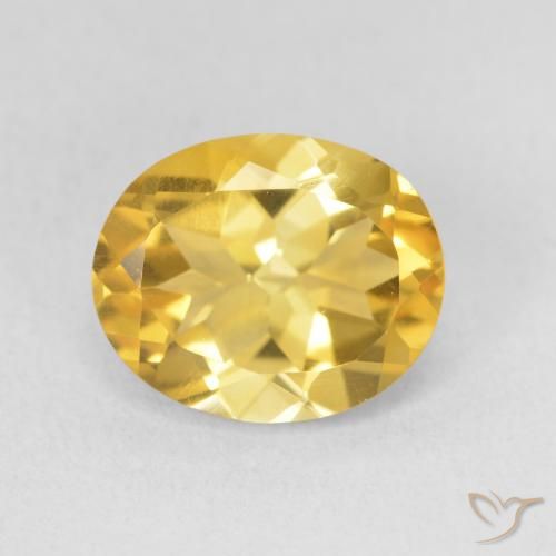 3.52ct 자연스러운 골든 황수정, 타원형, VS