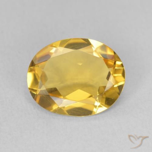 2.53ct 자연스러운 골든 오렌지 황수정, 타원형, VVS-VS