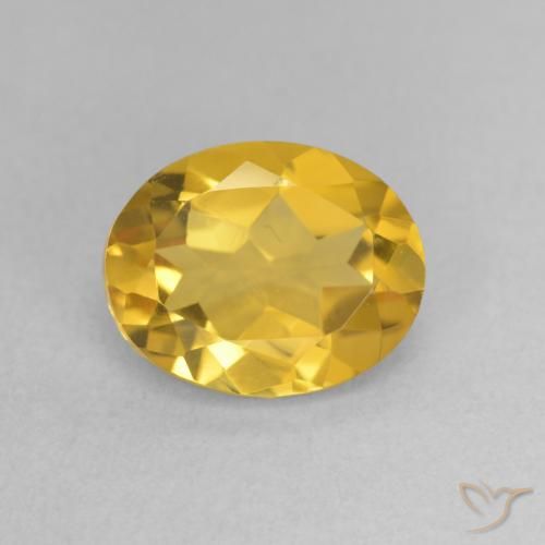 2.44ct 자연스러운 미디엄 골든 황수정, 타원형, VVS-VS