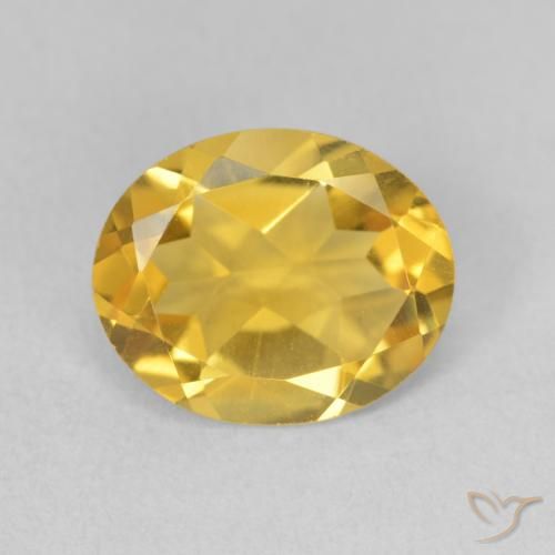 2.95ct 자연스러운 미디엄 골든 황수정, 타원형, VVS-VS