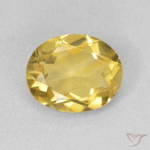 2.85ct 자연스러운 골든 오렌지 황수정, 타원형, VVS-VS
