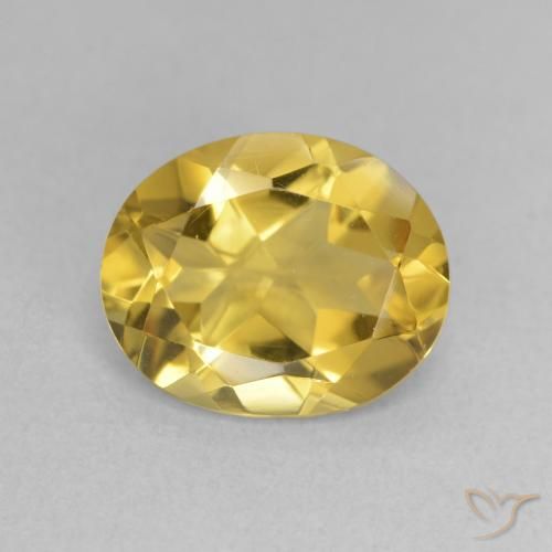 2.95ct 자연스러운 골든 오렌지 황수정, 타원형, 투명한