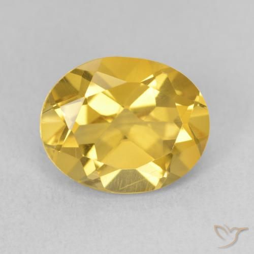 3.22ct 자연스러운 골든 오렌지 황수정, 타원형, VS