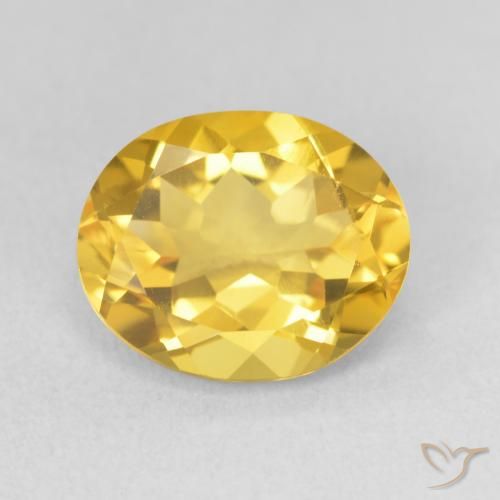 3.10ct 자연스러운 골든 오렌지 황수정, 타원형, VS