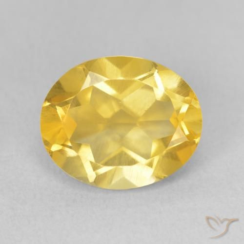 3.26ct 자연스러운 미디엄 골든 황수정, 타원형, VS