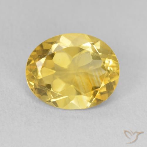 2.89ct 자연스러운 골든 오렌지 황수정, 타원형, VS