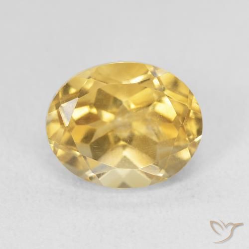 3.99ct 자연스러운 미디엄 골든 황수정, 타원형, VVS