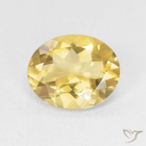 3.15ct 자연스러운 미디엄 골든 황수정, 타원형, VVS