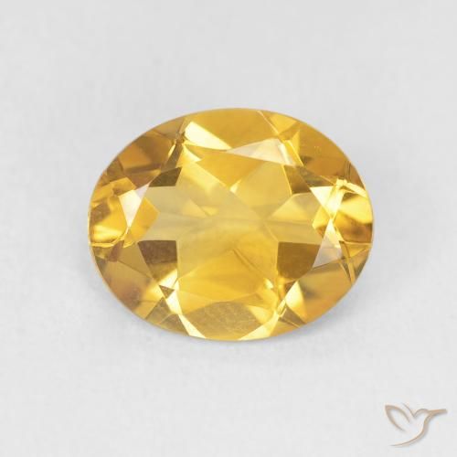 3.06ct 자연스러운 골든 황수정, 타원형, VVS