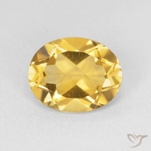3.15ct 자연스러운 골든 황수정, 타원형, VVS
