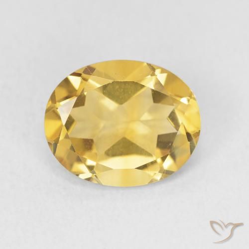 3.18ct 자연스러운 미디엄 골든 황수정, 타원형, VS