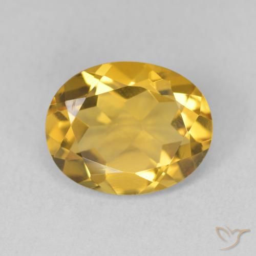 3.14ct 자연스러운 골든 황수정, 타원형, VVS-VS