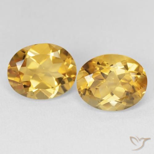 6.81ctw 자연스러운 Medium Light-Golden 황수정, 타원형, VVS-VS