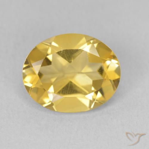 3.30ct 자연스러운 미디엄 골든 황수정, 타원형, VS