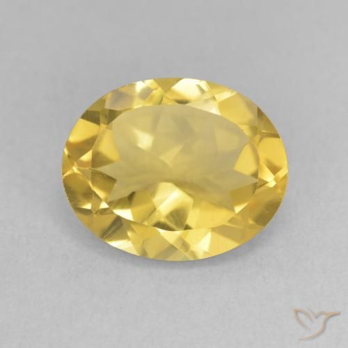 3.18ct 자연스러운 골든 오렌지 황수정, 타원형, VVS-VS
