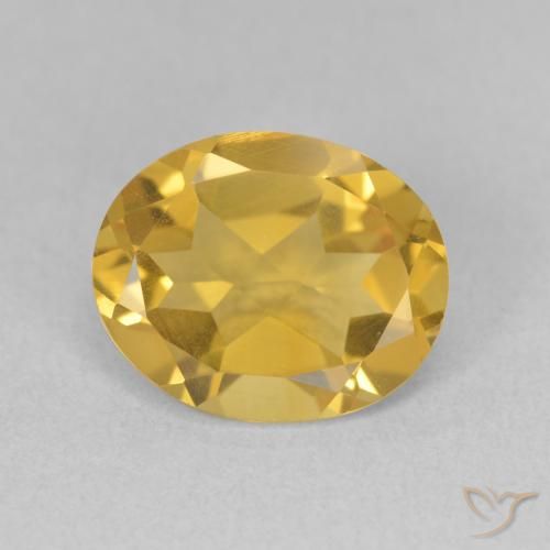 2.95ct 자연스러운 골든 황수정, 타원형, VS