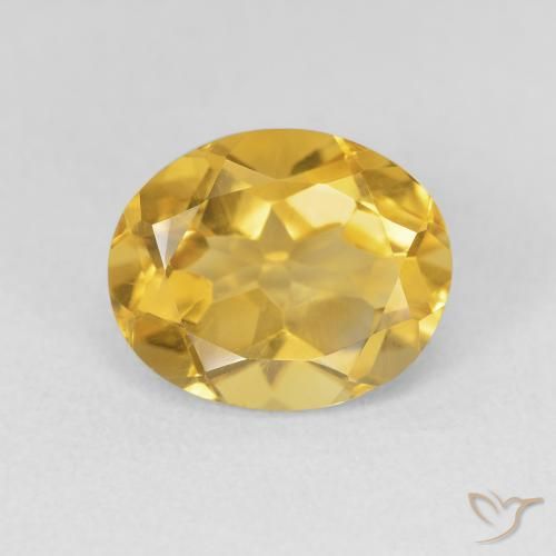 3.32ct 자연스러운 골든 오렌지 황수정, 타원형, VVS-VS